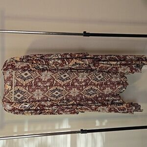 Mossimo Supply Co. Multicolor Patterned Duster